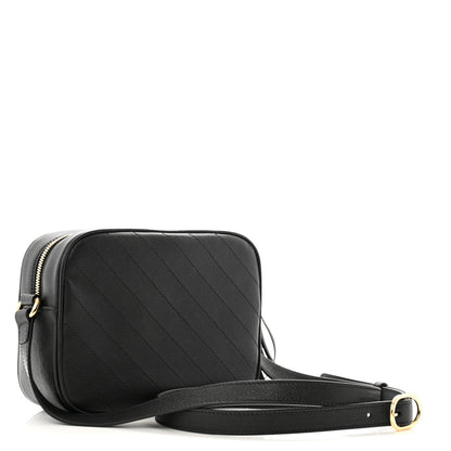 Gucci Sakai Be Green Calfskin Diagonal Stitched Small Blondie Shoulder Bag Black 3 of 11