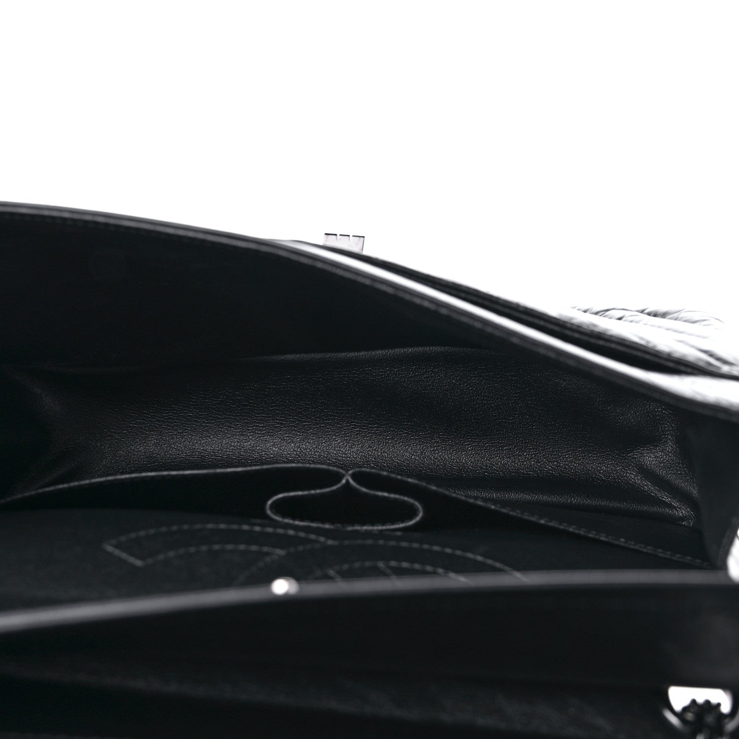 Chanel Aged Calfskin Chevron Quilted 2.55 Reissue 225 Flap So Black 5 of 11