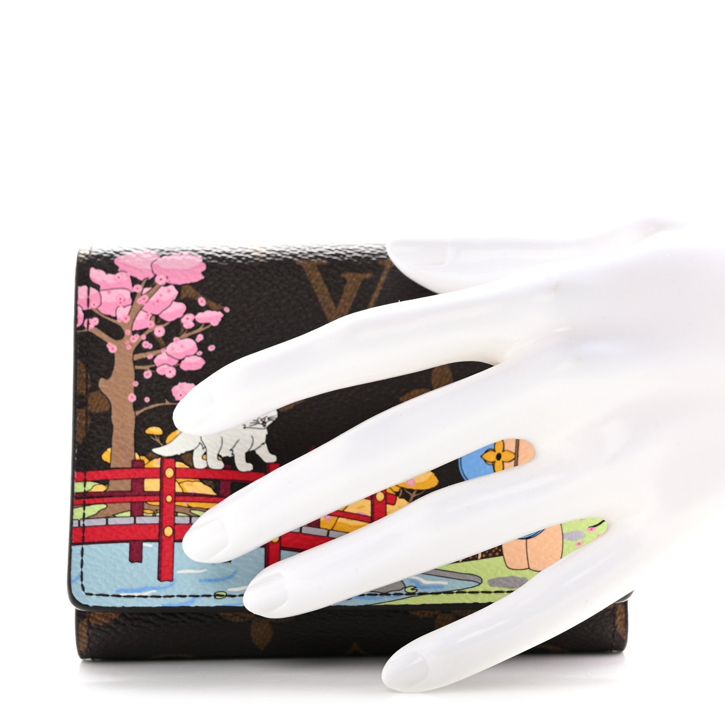 Monogram 2021 Christmas Animation Japanese Garden Victorine Wallet Wisteria Pink