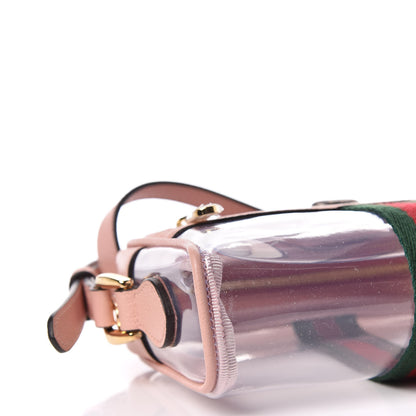 Gucci Vinyl Web Mini Ophidia Transparent Shoulder Bag Perfect Pink 6 of 8