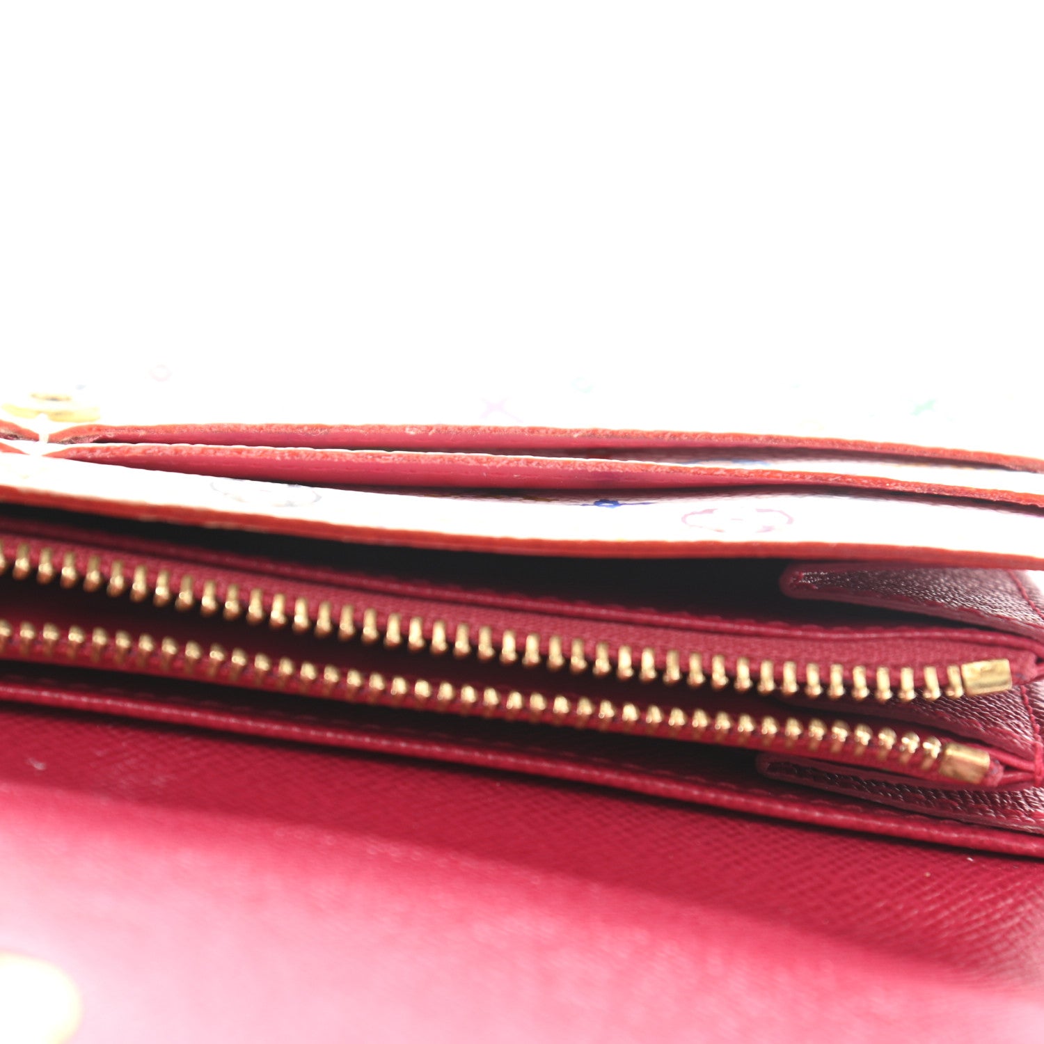 Louis Vuitton Monogram Multicolor Sarah Wallet White Eglantine 7 of 9