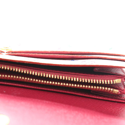 Louis Vuitton Monogram Multicolor Sarah Wallet White Eglantine 7 of 9