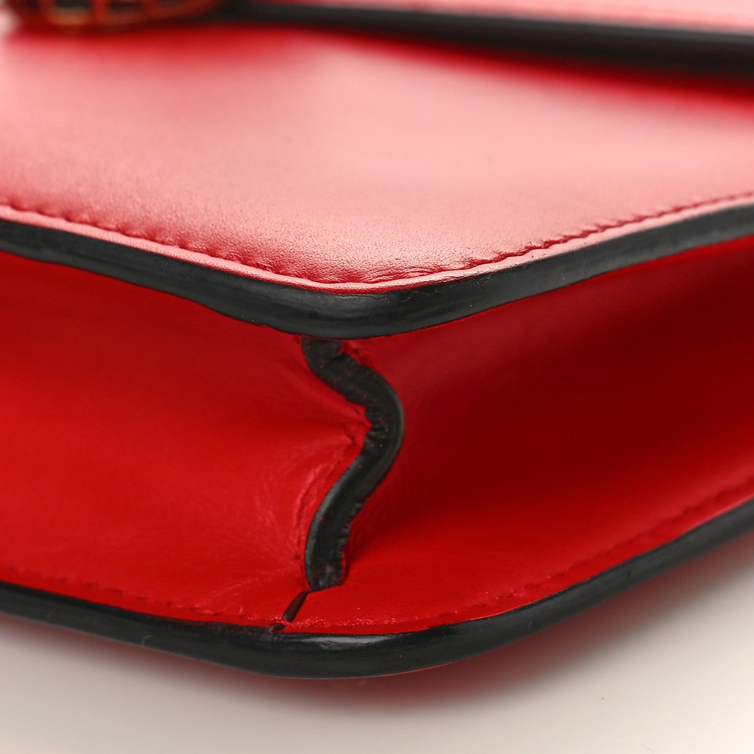 Bulgari Calfskin Embellished Serpenti Forever Crossbody Red 8 of 8