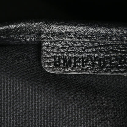 Burberry Derby Calfskin House Check Medium Banner Tote Black 9 of 14