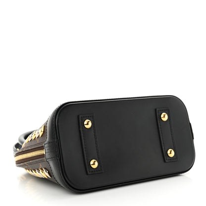 Louis Vuitton Monogram Macassar Studded Alma BB 4 of 11