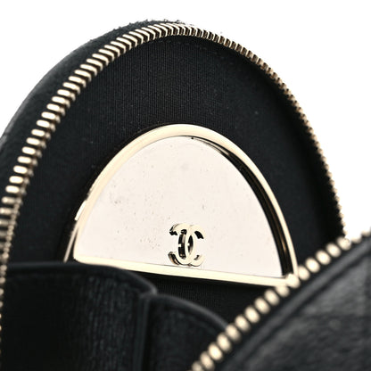 Chanel Caviar Quilted Round Handle With Care Vanity With Chain Black 10 of 10
