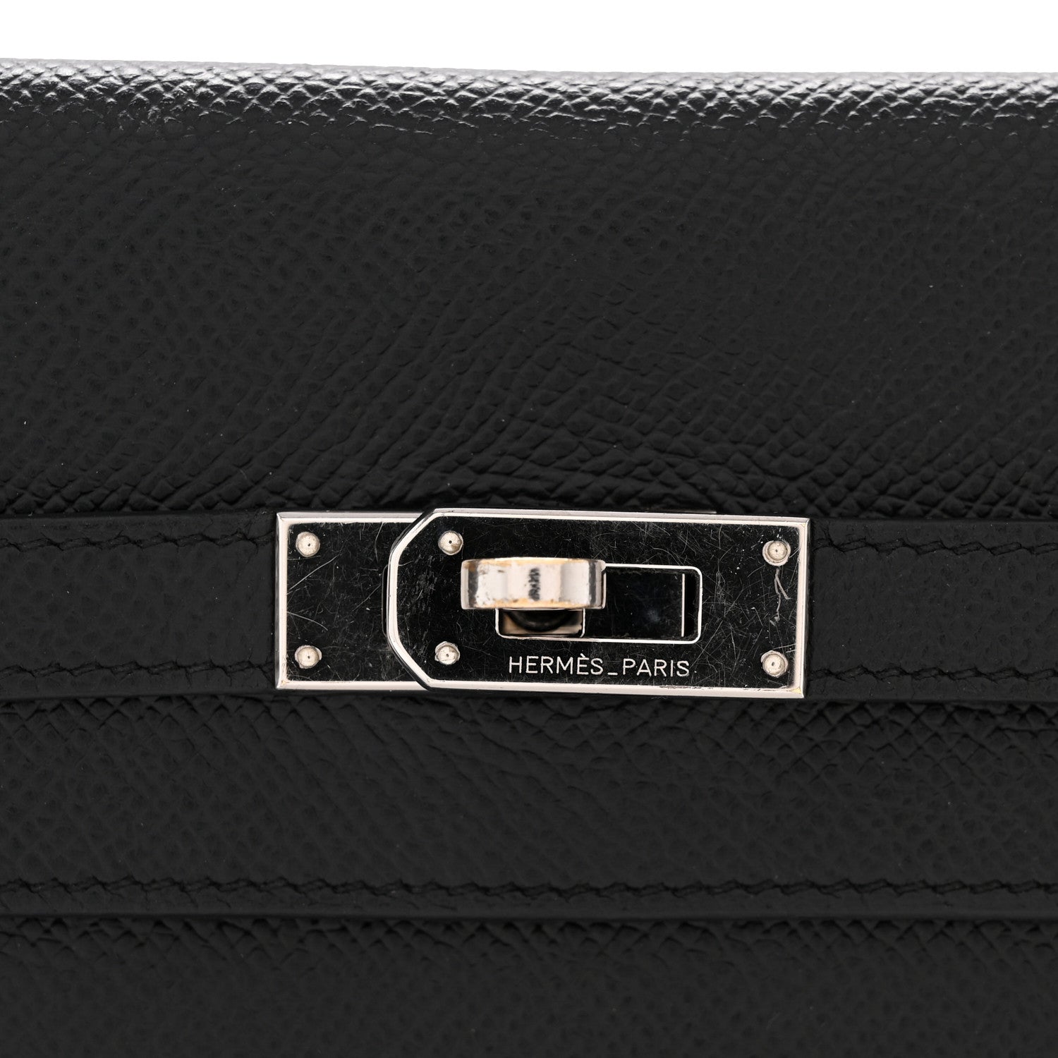 Hermes Epsom Kelly Longue Wallet Black 10 of 11