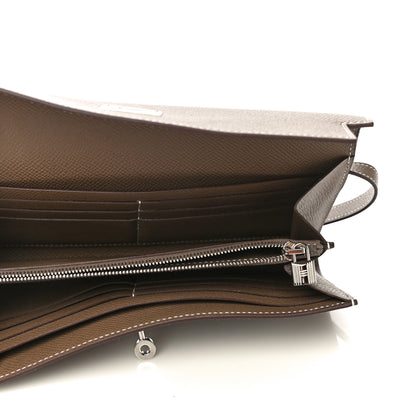 Hermes Epsom Kelly Longue Wallet Etoupe 5 of 11