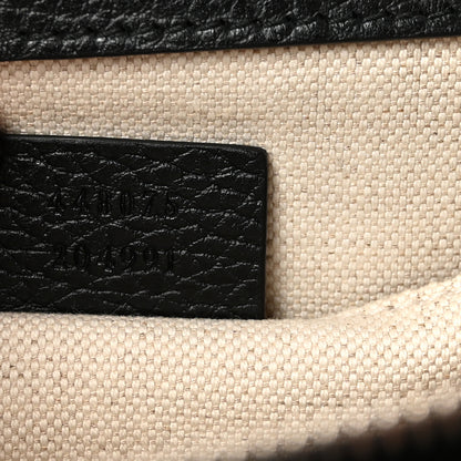Gucci Dollar Calfskin Crystal Web Medium Dionysus Bamboo Top Handle Bag Black Black Diamond 7 of 10