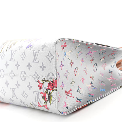 Louis Vuitton Metallic Monogram LV Garden OnTheGo MM Silver 9 of 9