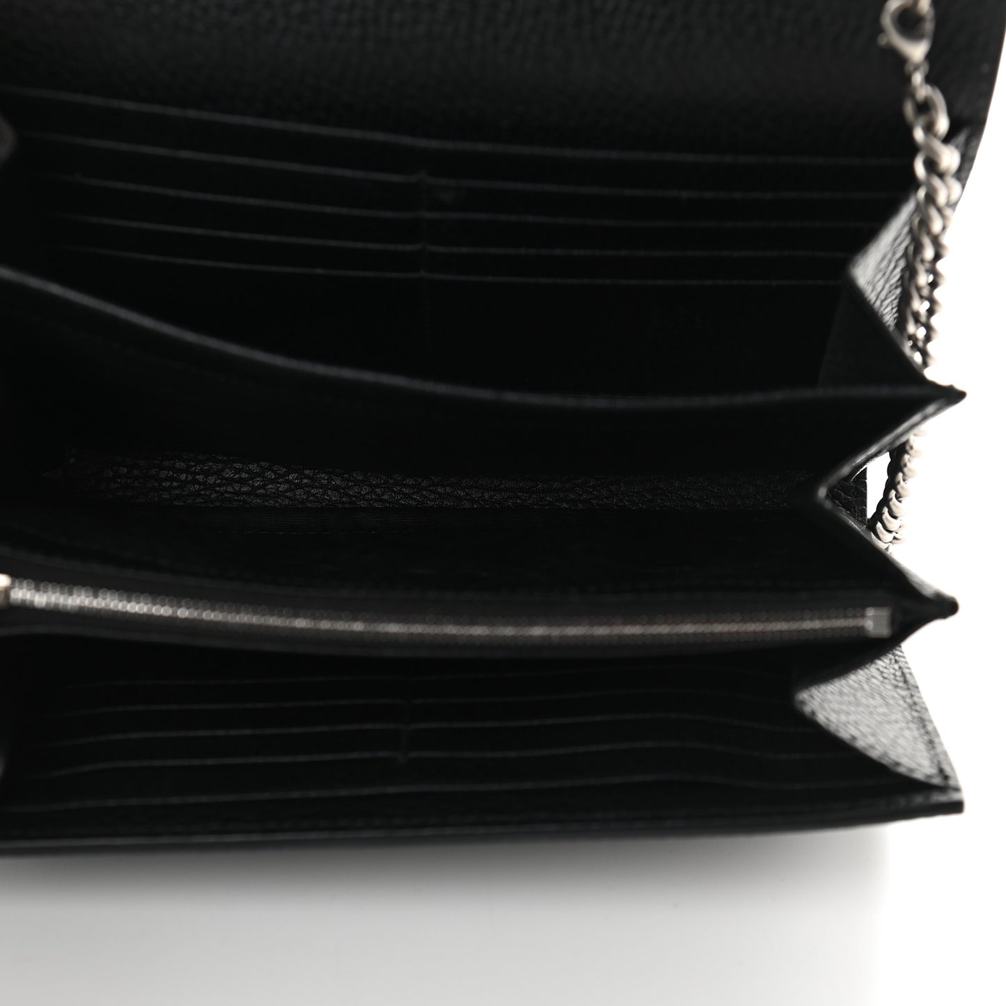 Calfskin Mini Dionysus Chain Wallet Black