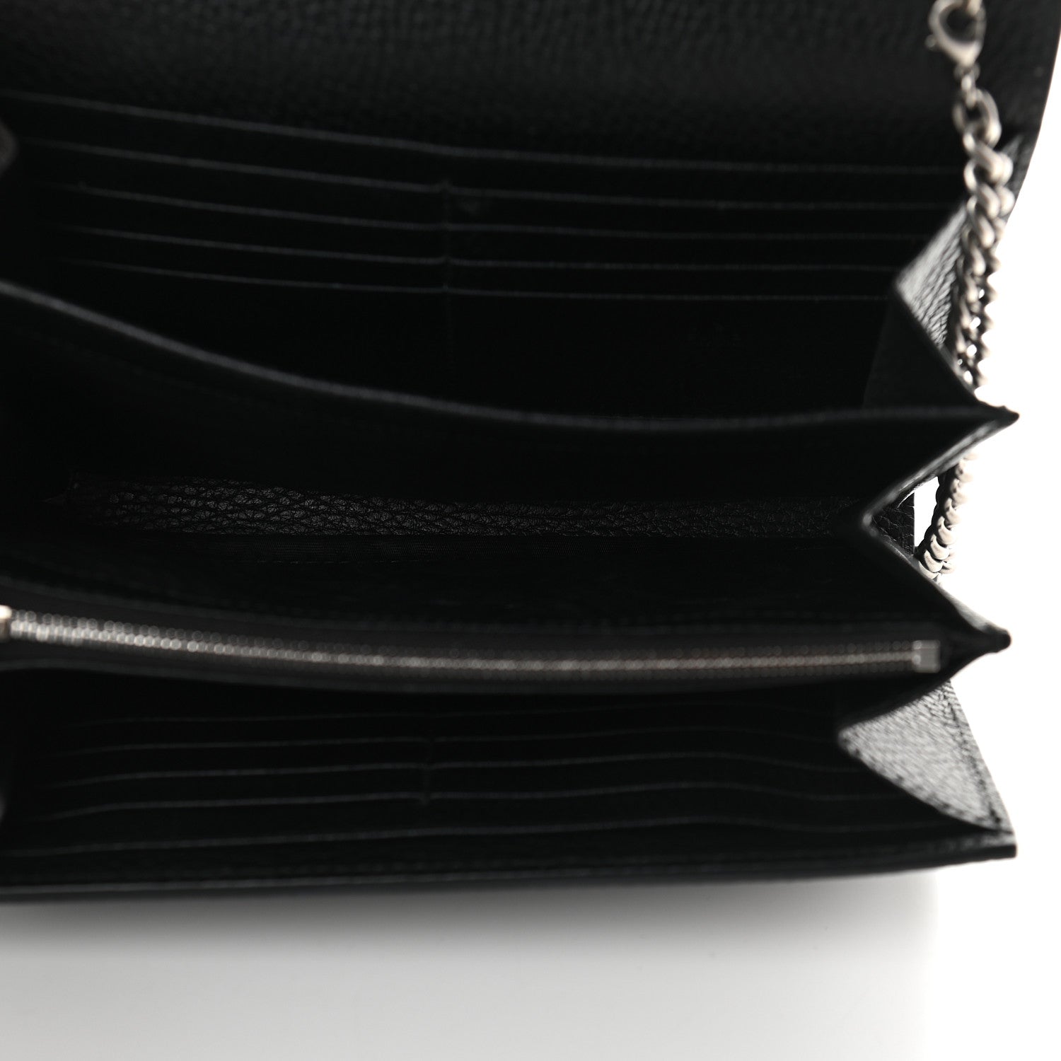 Gucci Calfskin Mini Dionysus Chain Wallet Black 5 of 13