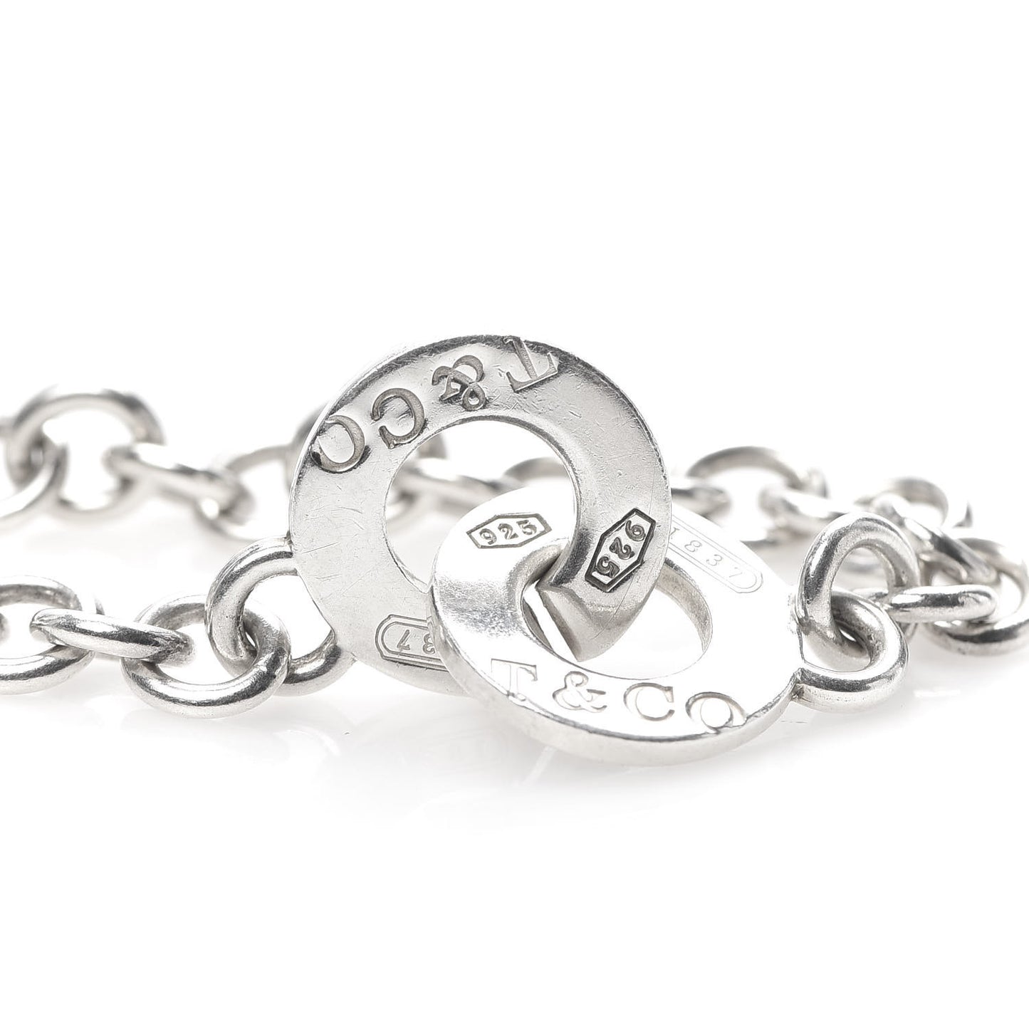 Sterling Silver 1837 Circle Clasp Bracelet