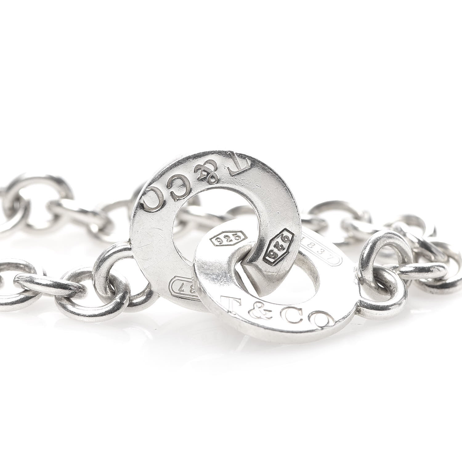 Tiffany Sterling Silver 1837 Circle Clasp Bracelet 4 of 4
