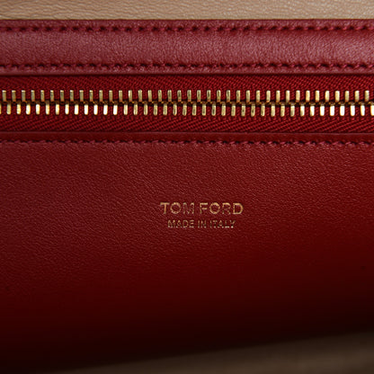 Tom Ford Calfskin Medium India Satchel Red 6 of 7
