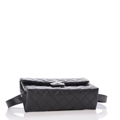 Chanel Grained Calfskin Quilted 2.55 Reissue Flap Belt Bag Clutch Black 4 of 8