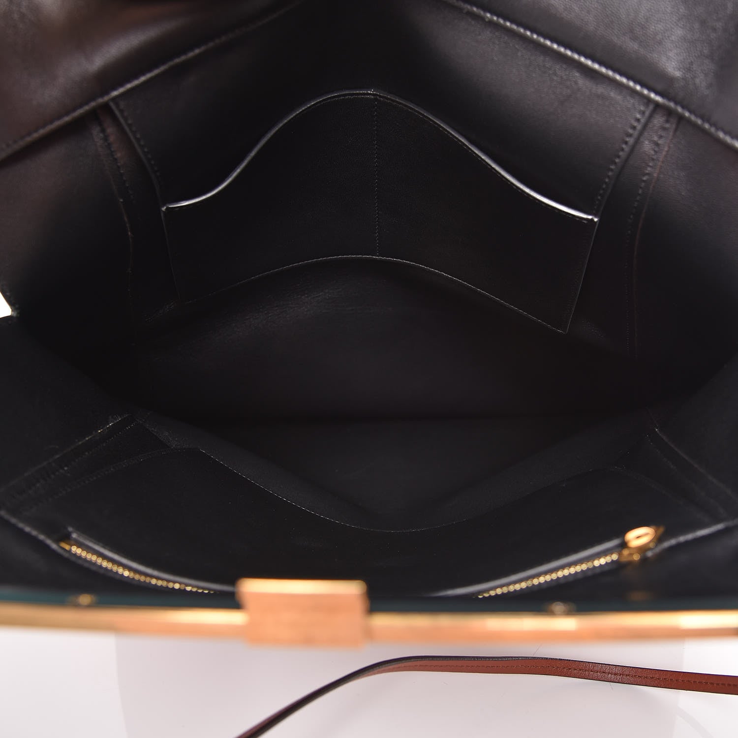 Celine Calfskin Vertical Clasp Cabas Marron Terracotta 5 of 8
