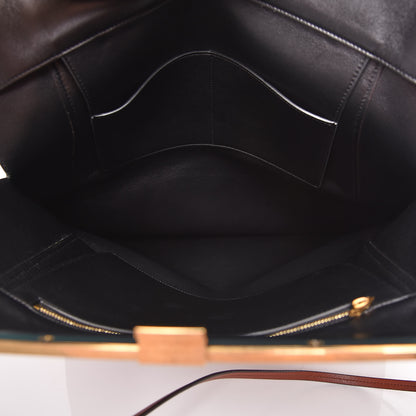 Celine Calfskin Vertical Clasp Cabas Marron Terracotta 5 of 8