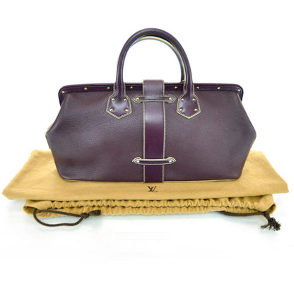 Louis Vuitton Suhali L Ingenieux GM Handbag Bag Prune 3 of 11