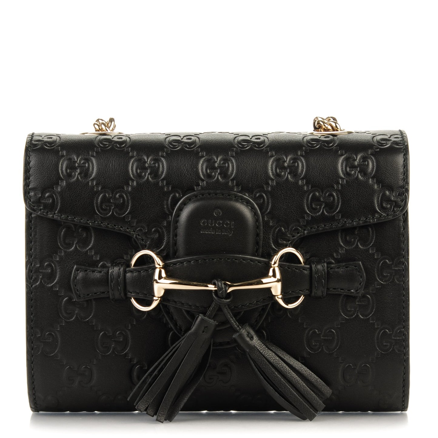Guccissima Mini Emily Shoulder Bag Black