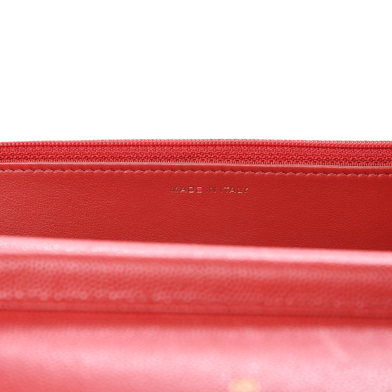Chanel Caviar Quilted Wallet on Chain WOC Red 7 of 11