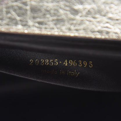 Saint Laurent Metallic Calfskin Monogram Large Belle De Jour Clutch Gold 7 of 12