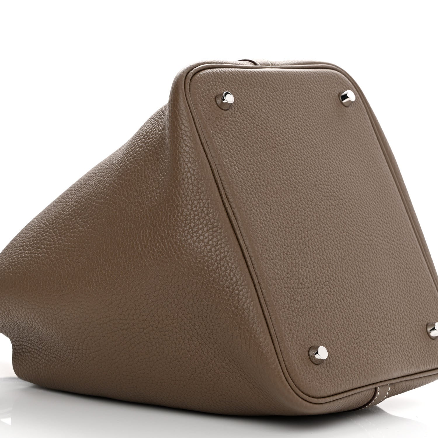 Hermes Taurillon Clemence Picotin Lock 22 MM Etoupe 9 of 11