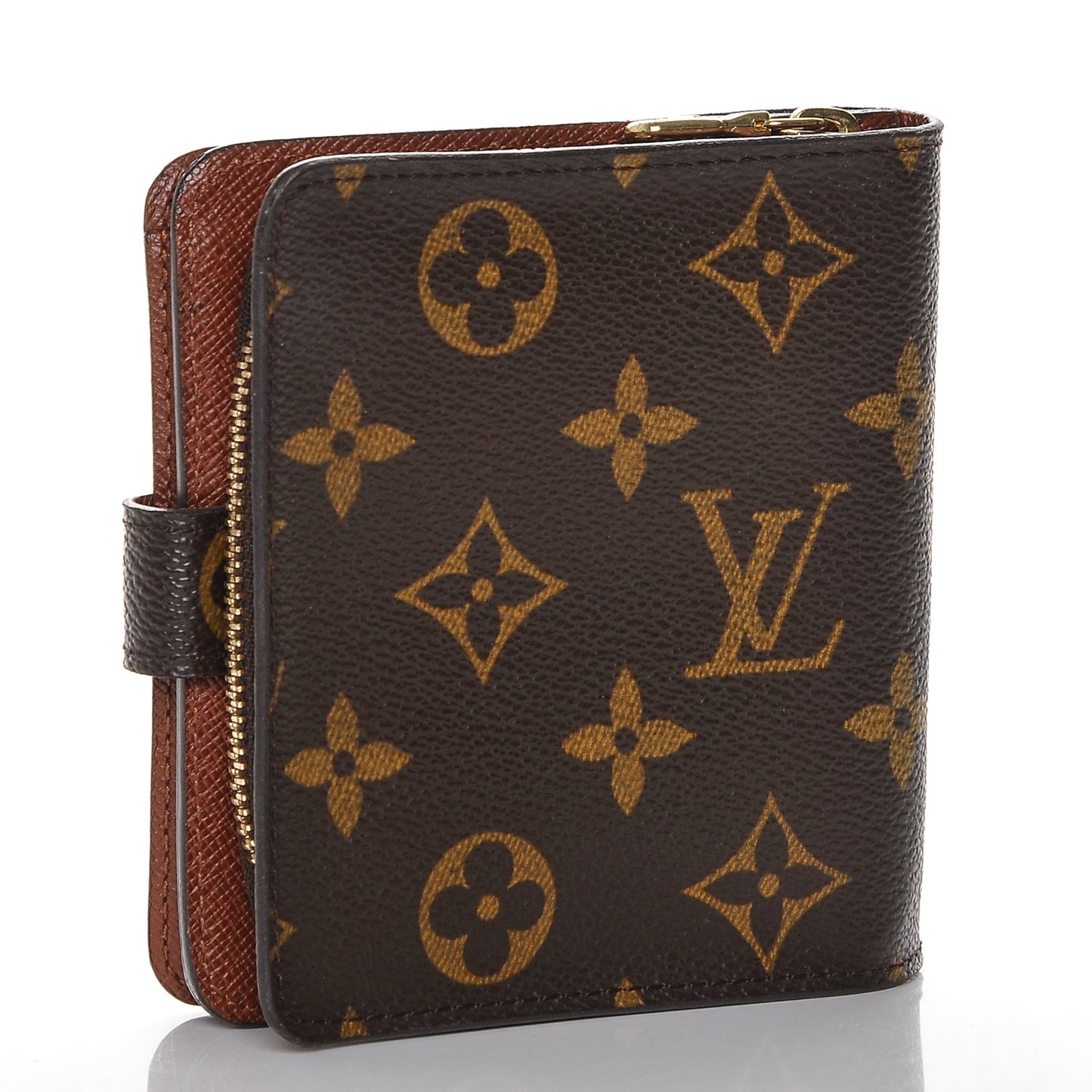 Monogram Compact Zippe Zipped Wallet