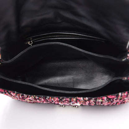 Christian Dior Tweed Medium Miss Dior Flap Pink Black Multicolor 5 of 11