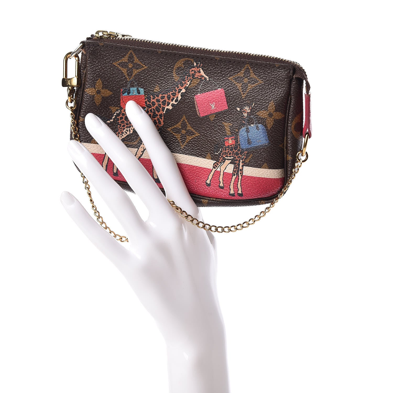 Louis Vuitton Monogram 2017 Christmas Animation Mini Pochette Accessories 2 of 11