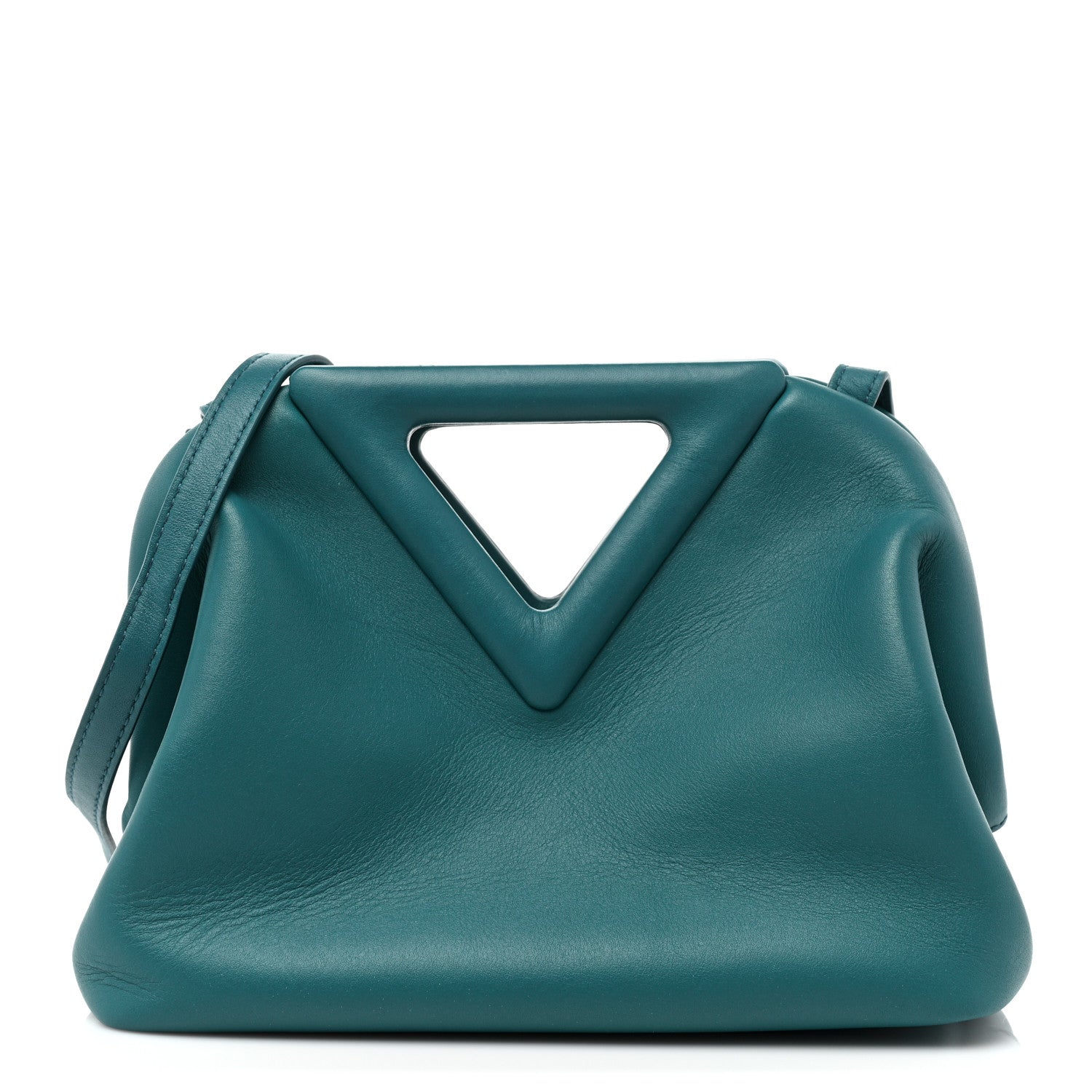 Bottega Veneta Calfskin Small The Point Triangle Bag Mallard 1 of 13