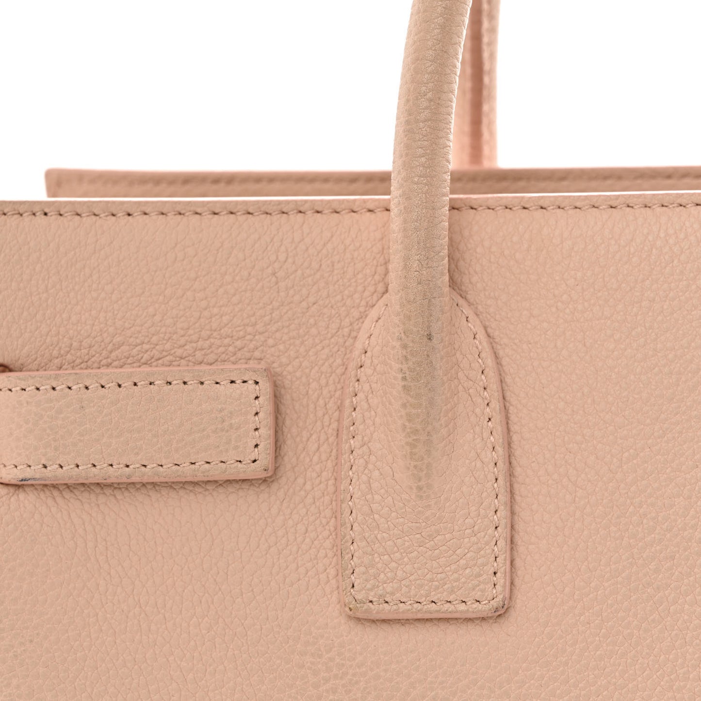 Grained Calfskin Baby Sac De Jour Pale Pink