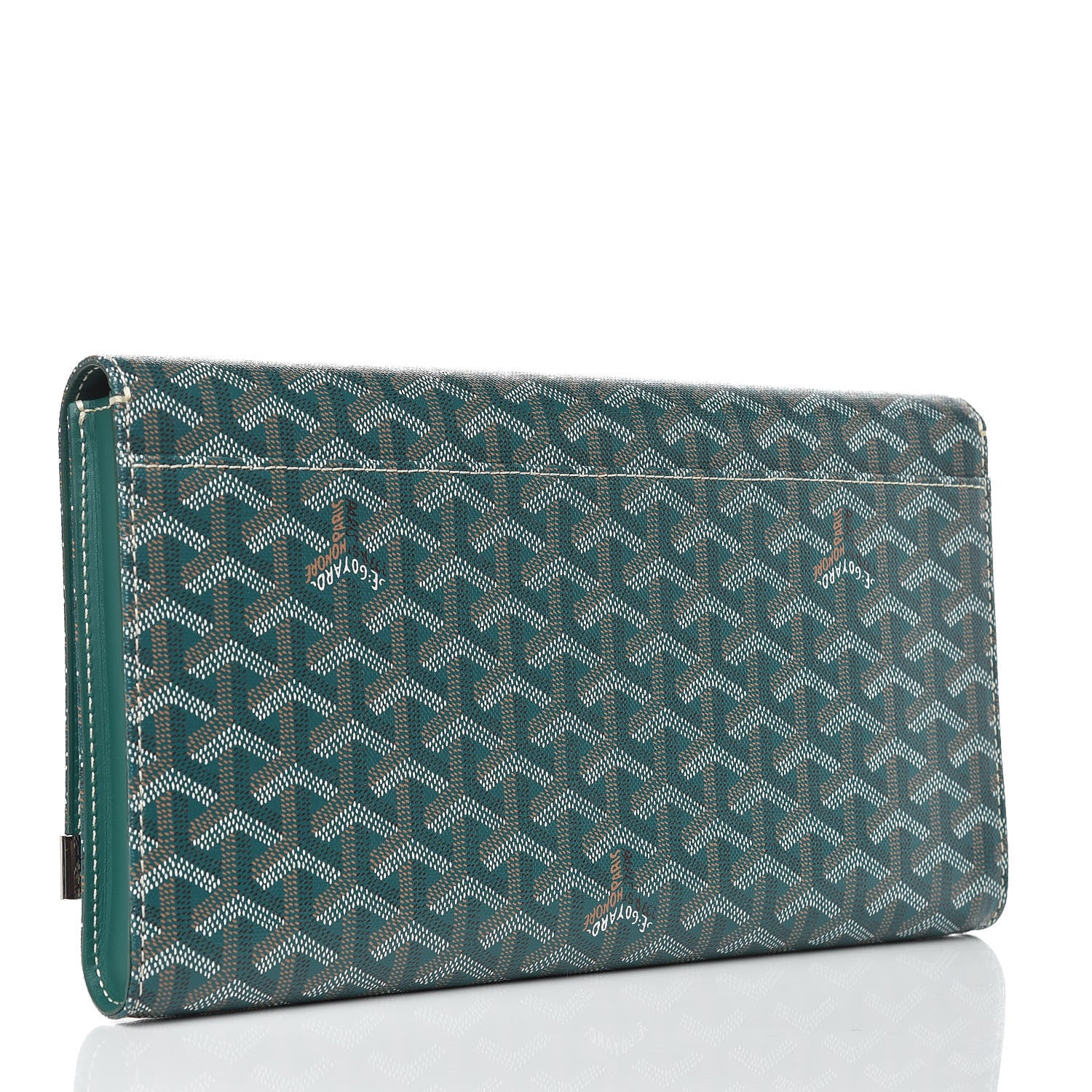 Goyard Goyardine Monte Carlo Bois Clutch Green 3 of 7