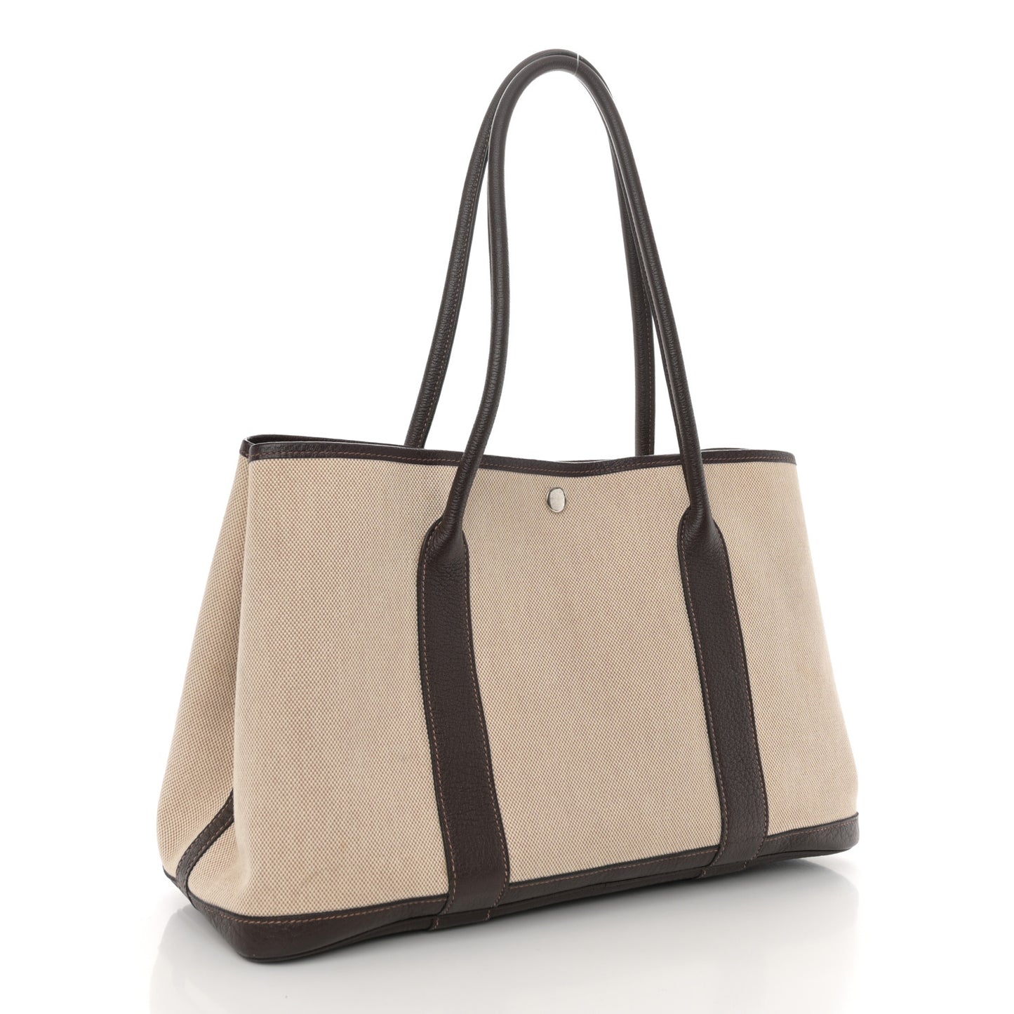 Toile Buffle Skipper Garden Party 36 MM Tote Marron Fonce