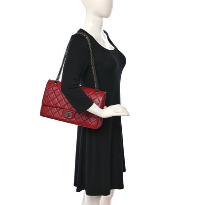 Chanel Aged Calfskin Quilted 2.55 Reissue 227 Flap Red 2 of 16