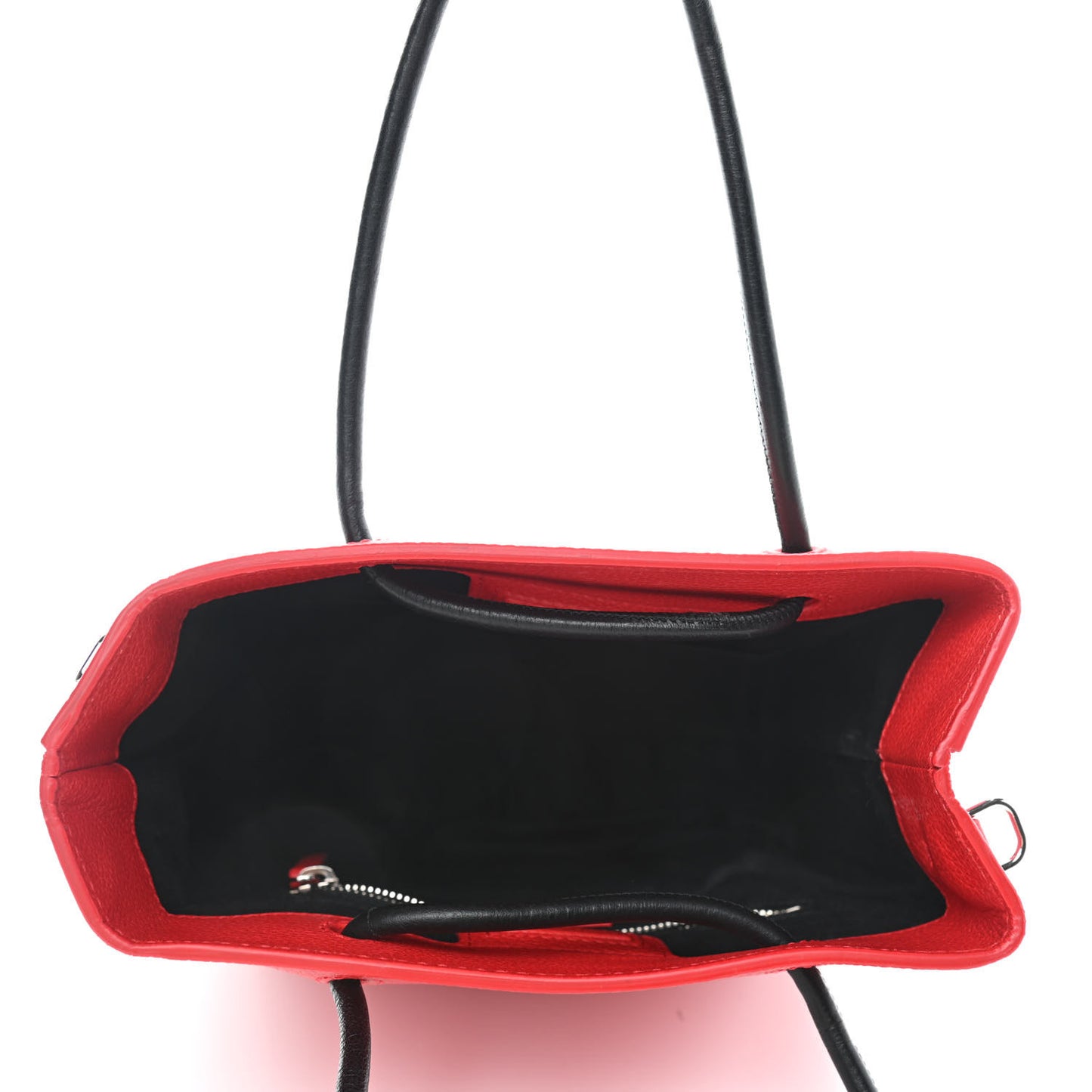 Calfskin Logo XXS Shopping Tote Red