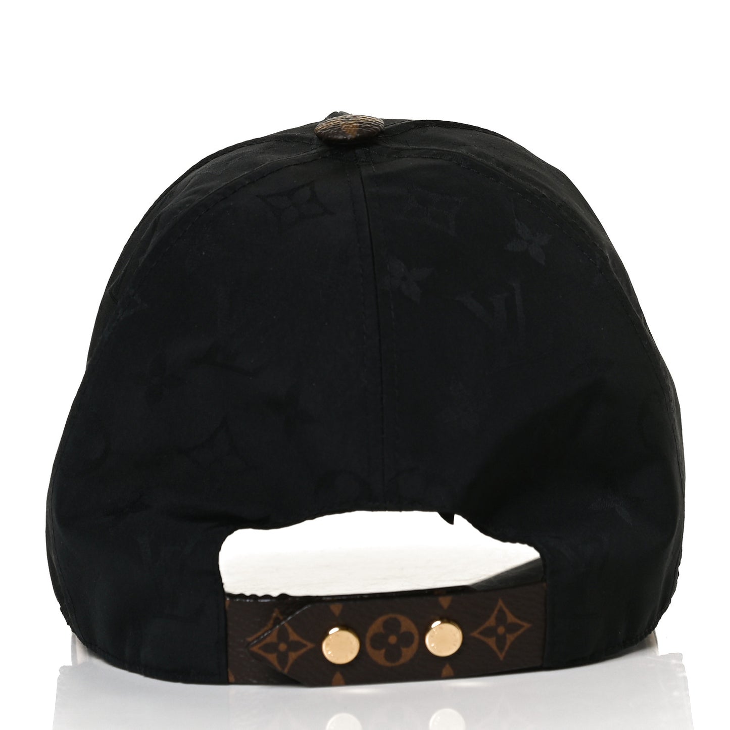 Polyester Silk Monogram LV Get Ready Cap M Black
