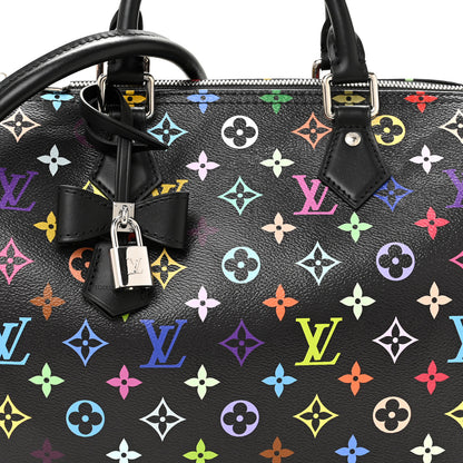 Louis Vuitton LV X TM Monogram Multicolor Speedy Soft 30 Black 7 of 9