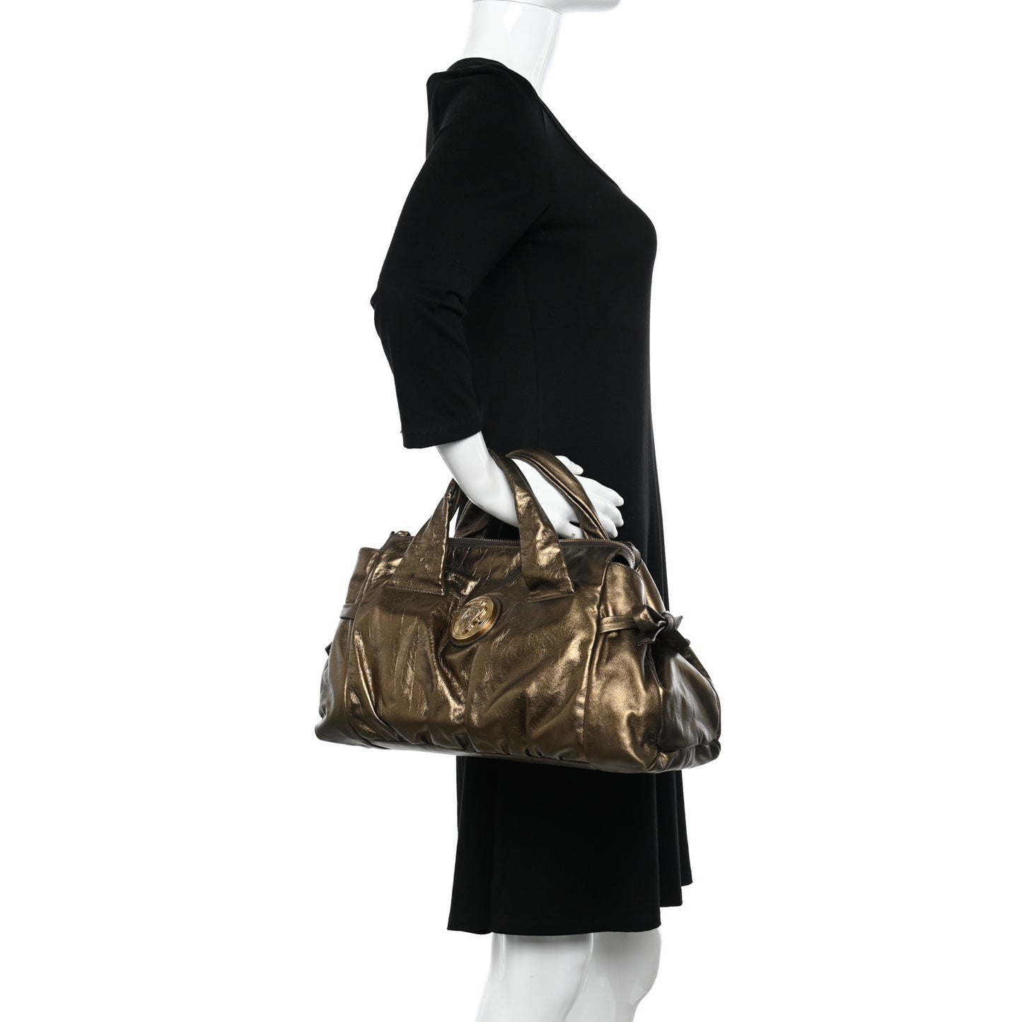 Metallic Medium Hysteria Tote Bronze