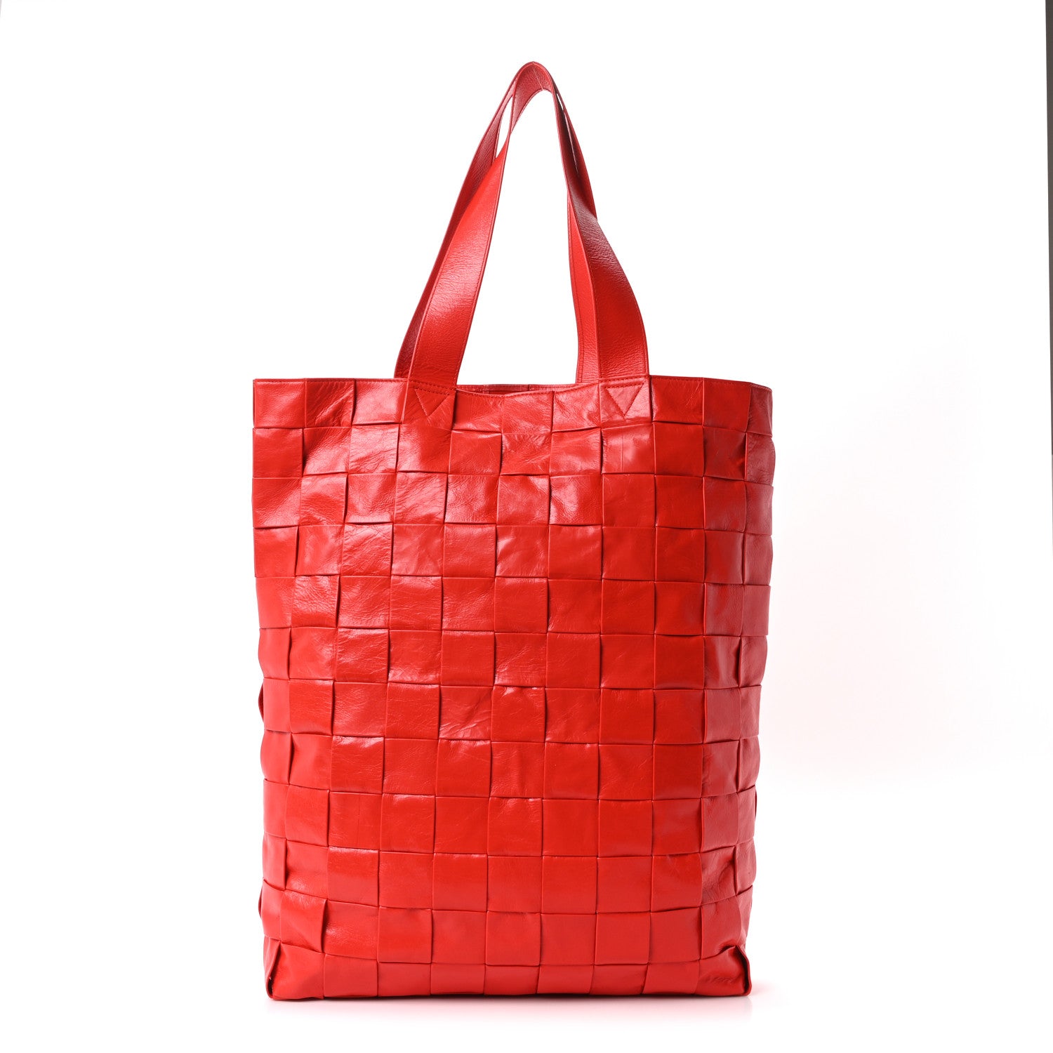 Bottega Veneta Calfskin Maxi Intrecciato Cassette Tote Tomato 1 of 11