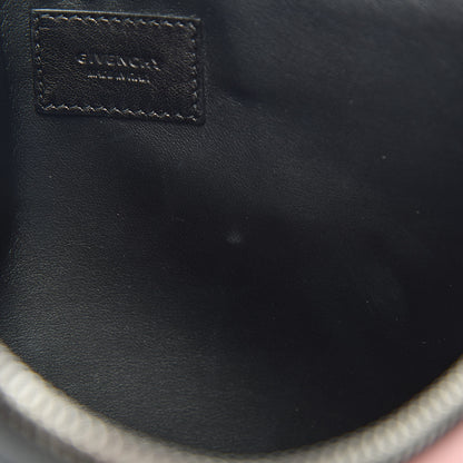 Givenchy Calfskin Striped Large Zip Pouch Black 8 of 9