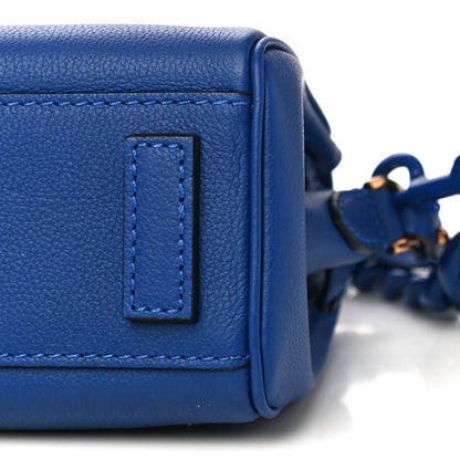 Versace Grained Calfskin Small La Medusa Top Handle Bag Lapis 9 of 9