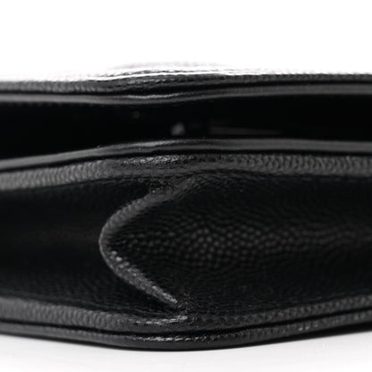 Chanel Caviar Quilted Boy Wallet On Chain WOC Black 9 of 11