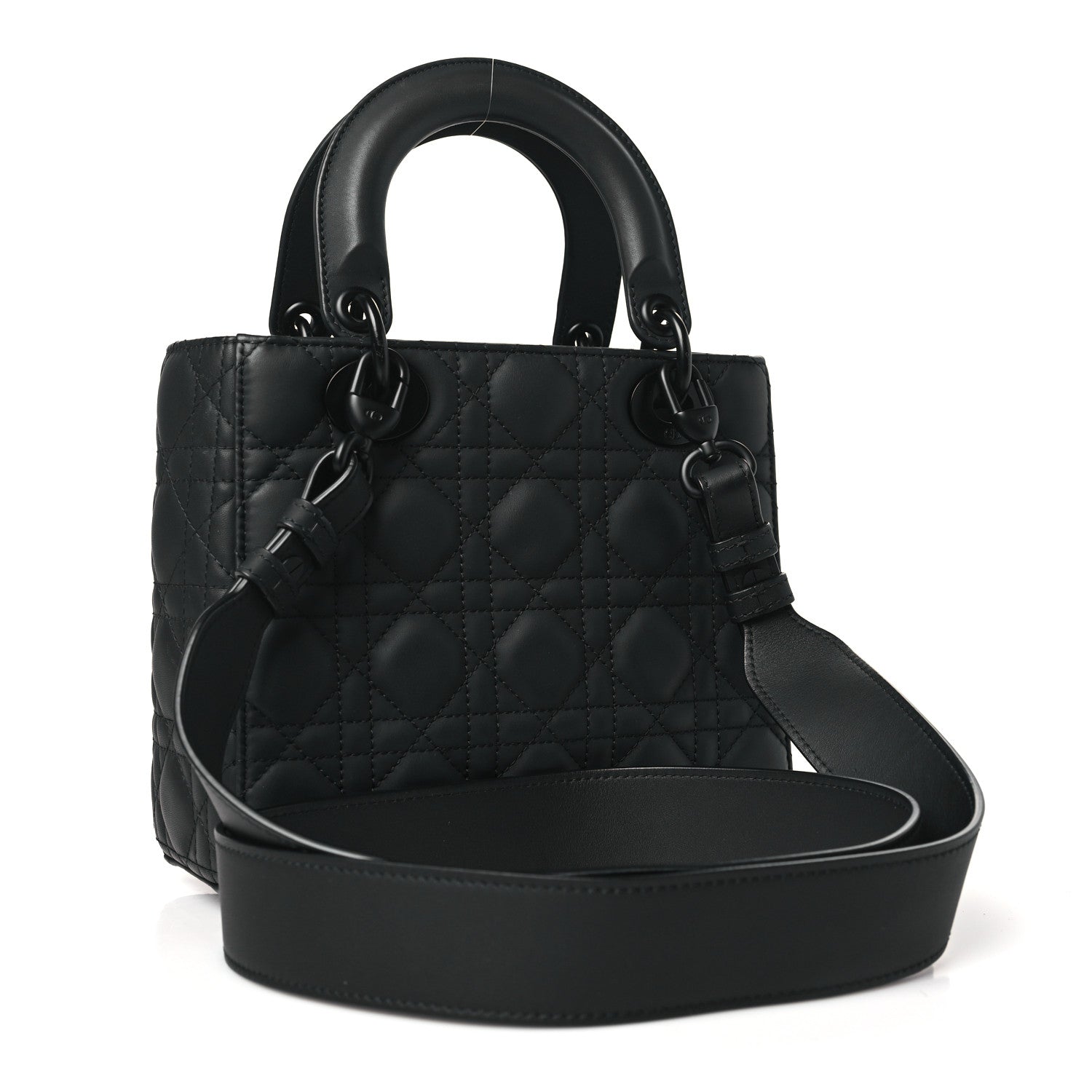 Christian Dior Ultra Matte Calfskin Cannage Small My ABCDior Lady Dior Black 3 of 9