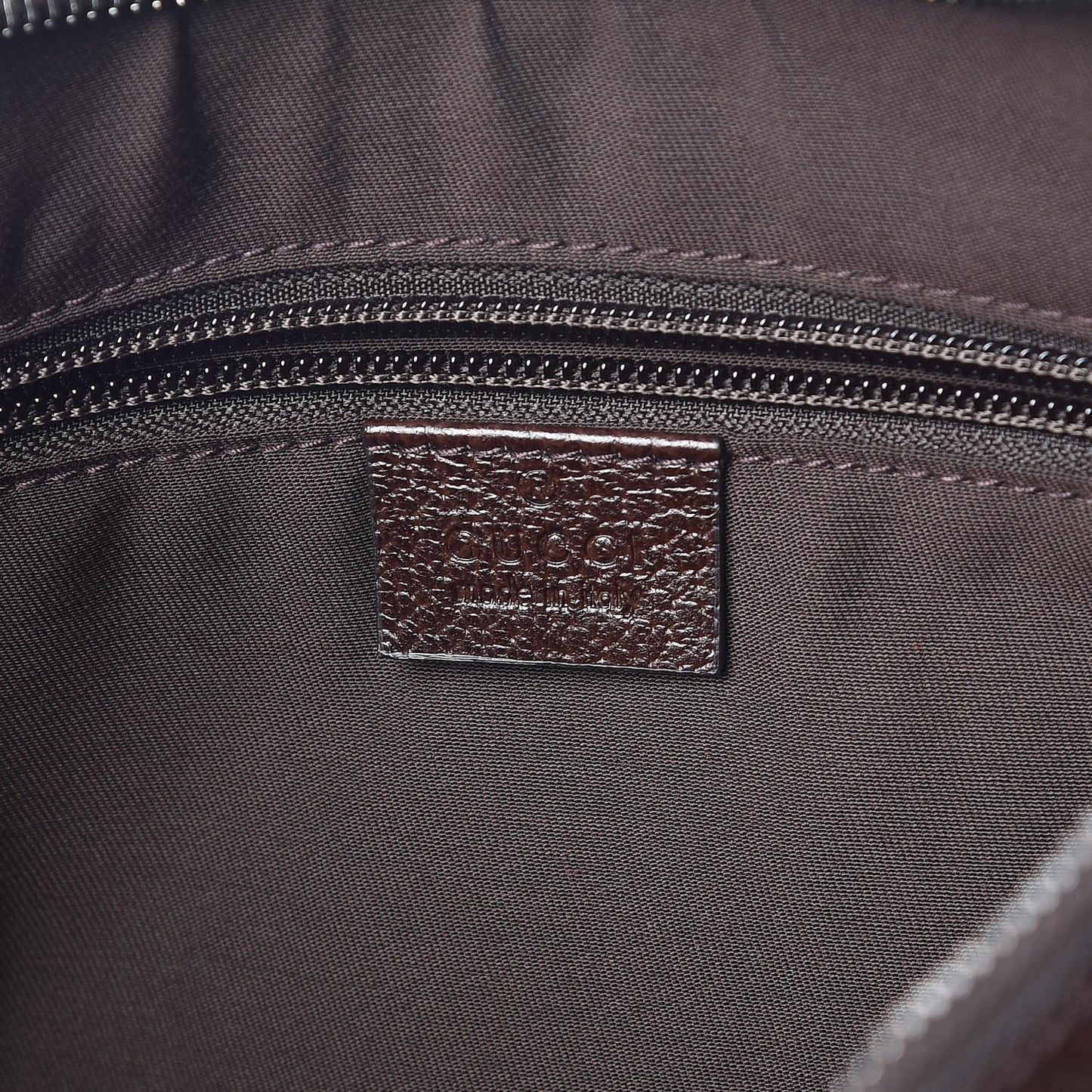 Monogram Web Medium Half Moon Hobo Dark Brown