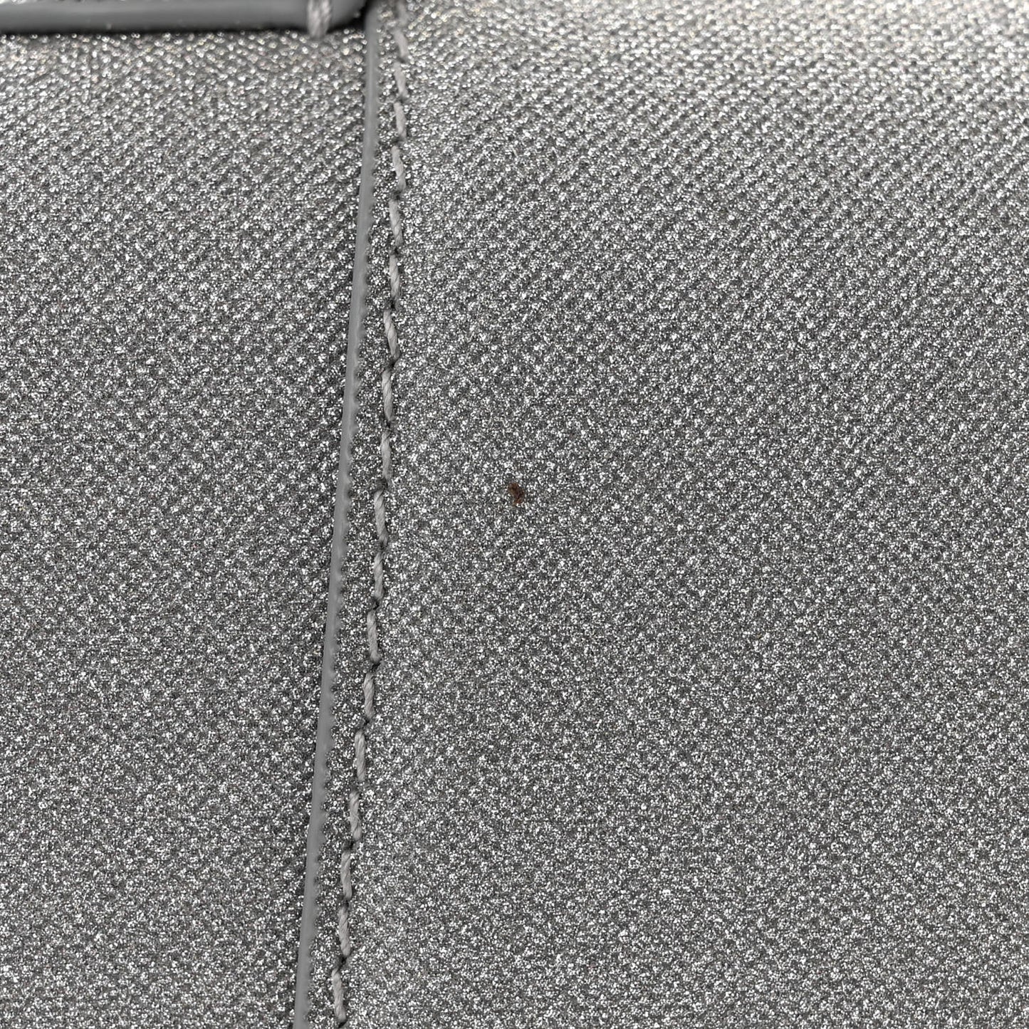 Glitter Fabric Hourglass Top Handle Bag XS Grey