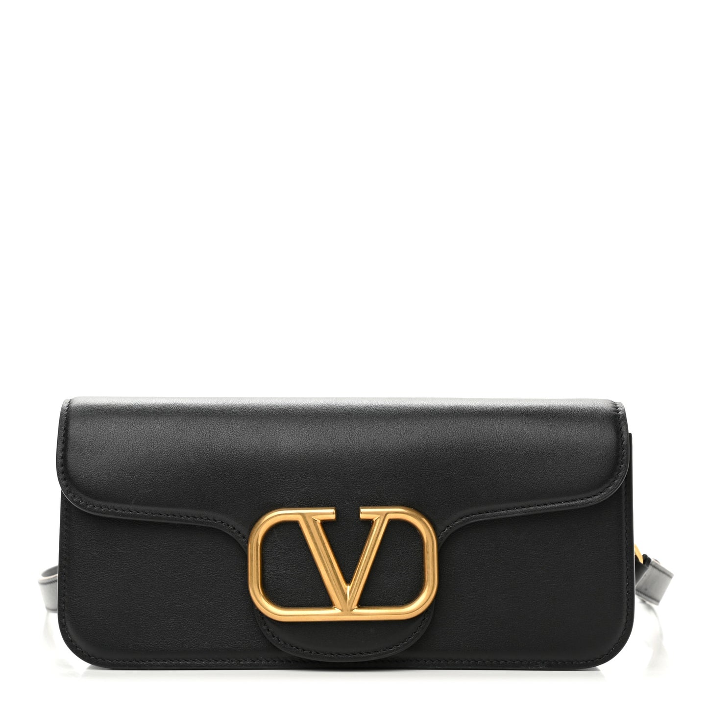 Smooth Calfskin VSling Belt Bag Black