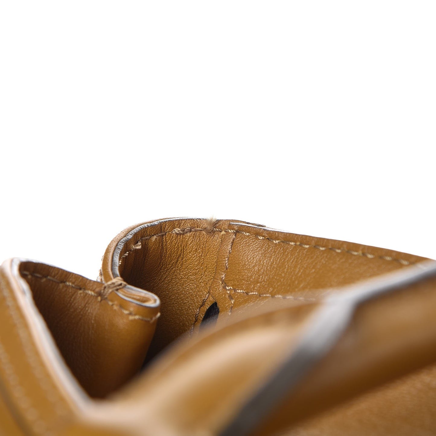 Calfskin Studded Hannington Satchel Mustard