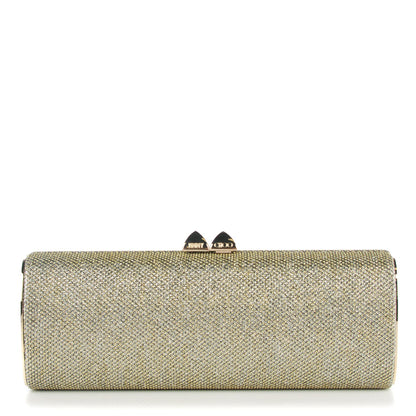 Jimmy Choo Lame Glitter Charm Clutch Light Bronze 1 of 6