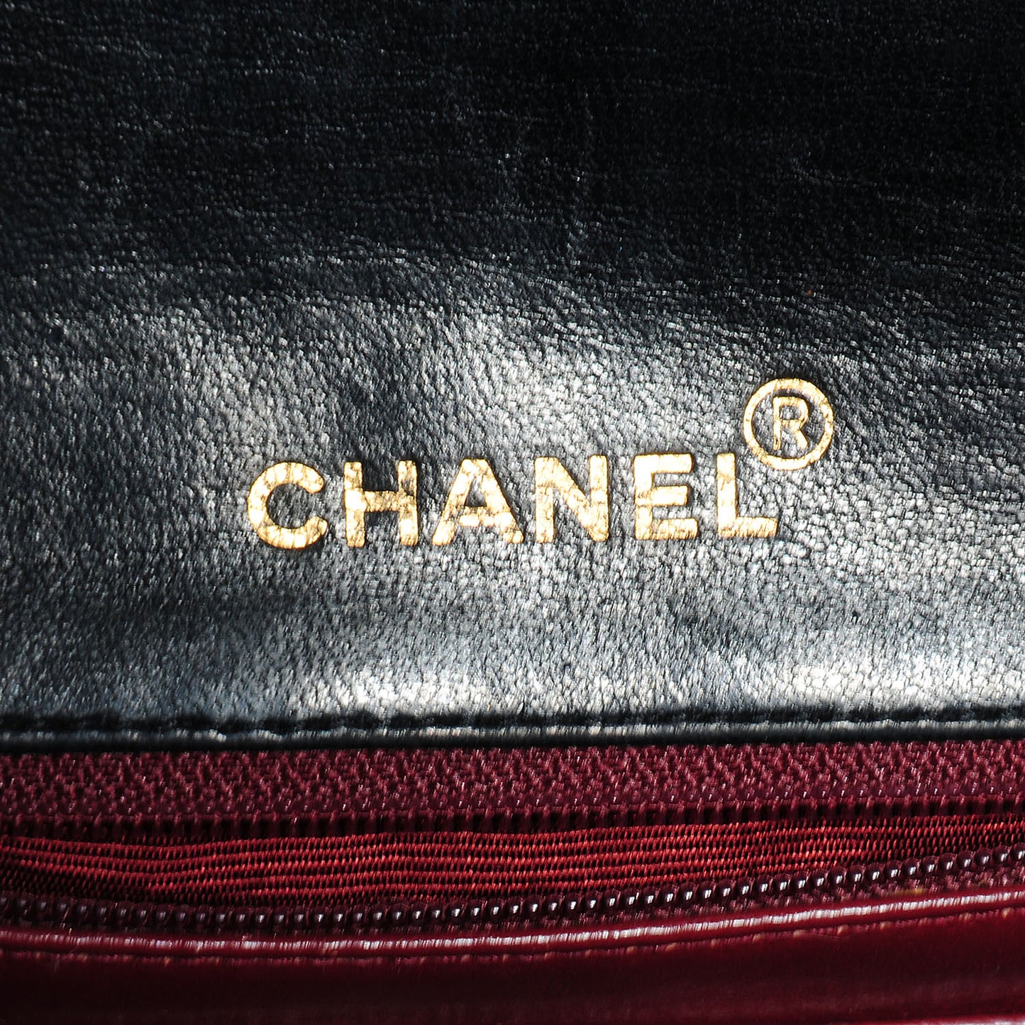 Lambskin Quilted Mini Square Flap Black